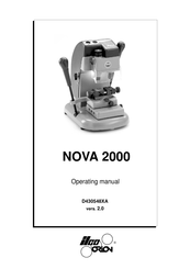 Ilco Orion NOVA 2000 Operating Manual