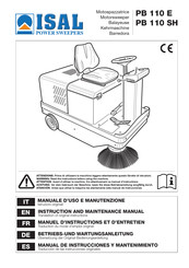 Isal PB 110 SH Instruction And Maintenance Manual