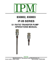 IPM IP-05 Series Operation Manual