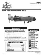 Cornwell Tools CAT800FR Operating Manual