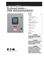 Eaton PXM 6000 Instruction Booklet