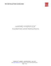RFS HYBRIFLEX mMIMO Installation Manuallines