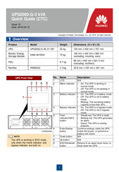 Huawei UPS2000-G-3K-V1-DR Quick Manual