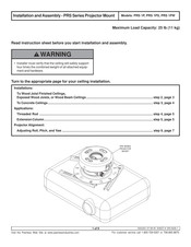 Peerless PRS Series Installation And Assembly Manual