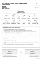 Frederick York FRYBROSP3678CP Installation Manual