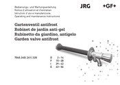 GF JRG 7045.320 Operating And Maintenance Instructions Manual