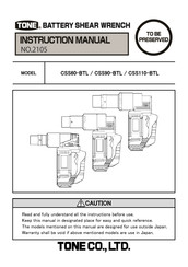 Tone CSS110-BTL Instruction Manual