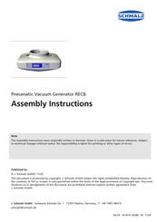 Schmalz ROB-SET RECB NC UR Assembly Instructions Manual