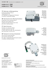 S+S Regeltechnik 1202-1025-0001-020 Operating Instructions, Mounting & Installation