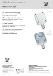 S+S Regeltechnik PREMASGARO ALD-I Operating Instructions, Mounting & Installation