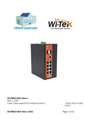 Wi-Tek WI-PMS310GF-Alien-I Quick Start Manual