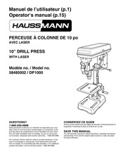 Haussmann DP1000 Operator's Manual