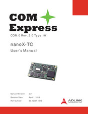 ADLINK Technology COM Express nanoX-TC User Manual