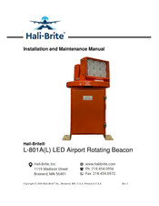 Hali-Brite L801AL226 Installation And Maintenance Manual