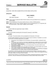 Textron Cessna 680 Citation Sovereign Service Bulletin