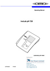 wtw inoLab pH 720 Operating Manual