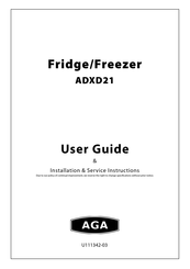 Aga ADXD21 User Manual & Installation & Service Instructions