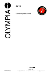 Olimpia CM 746 Operating Instructions Manual