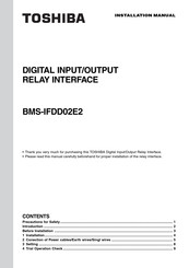 Toshiba BMS-IFDD02E2 Installation Manual