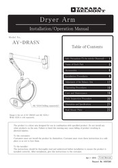 Takara Belmont AY-DRASN Installation & Operation Manual