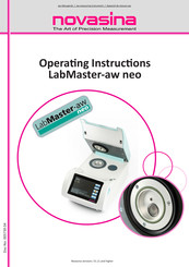 Novasina LabMaster-aw neo Operating Instructions Manual