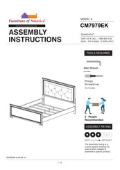 Furniture of America CM7979Q Assembly Instructions Manual