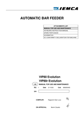 IEMCA VIP80 Evolution Manual For Use And Maintenance