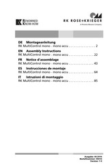 RK Rose+Krieger MultiControl mono Assembly Instructions Manual