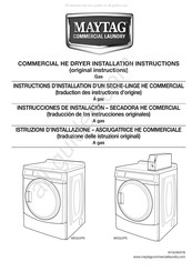 Maytag Commercial MDG22PN Installation Instructions Manual