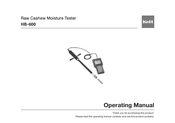 Kett HB-600 Operating Manual