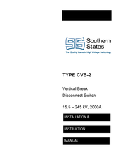 Southern States CVB-2 Installation Instructions Manual