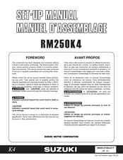 Suzuki RM125K4 Setup Manual