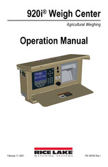 Rice Lake 920i Weighing Center Operation Manual