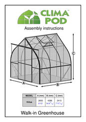 CLIMA POD Virtue Assembly Instructions Manual