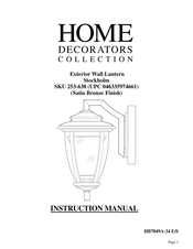 Home Decorators Collection 253-638 Instruction Manual