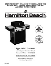Hamilton Beach OG02 Assembly And Operation Manual