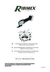 Ribimex RBAT20 PRBAT20/PMSVB Instruction And User's Manual