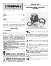 Enerpac VSP424 Instruction Sheet