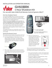 Valor GV60BRK Installation And Operation Manual