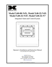Detcon X40-32-N4X Operator's Installation And Instruction Manual