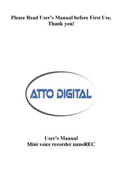 aTTo Digital nanoREC User Manual