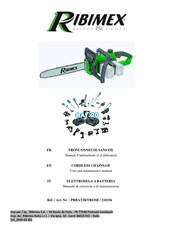 Ribimex 210336 User And Maintenance Manual