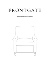 Frontgate Kensington Recliner Quick Start Manual