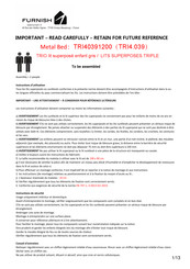 FURNISH 1 TRI40391200 Assembly Instructions Manual