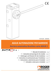 Roger Technology AG/001/PC Instruction And Warnings For The Installer