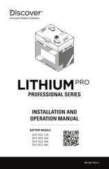 DISCOVER LITHIUM PRO PROFESSIONAL Series Installation And Operation Manual