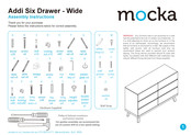 Mocka Addi Six Drawer - Wide Assembly Instructions Manual