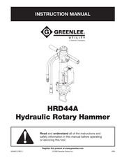 Textron Greenlee HRD44A Instruction Manual