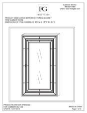 Frontgate LOREN 163359 Quick Start Manual