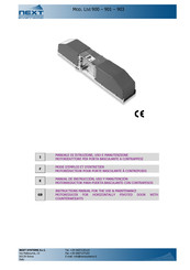 Next Systems 903 Instructions Manual For The Use & Maintenance